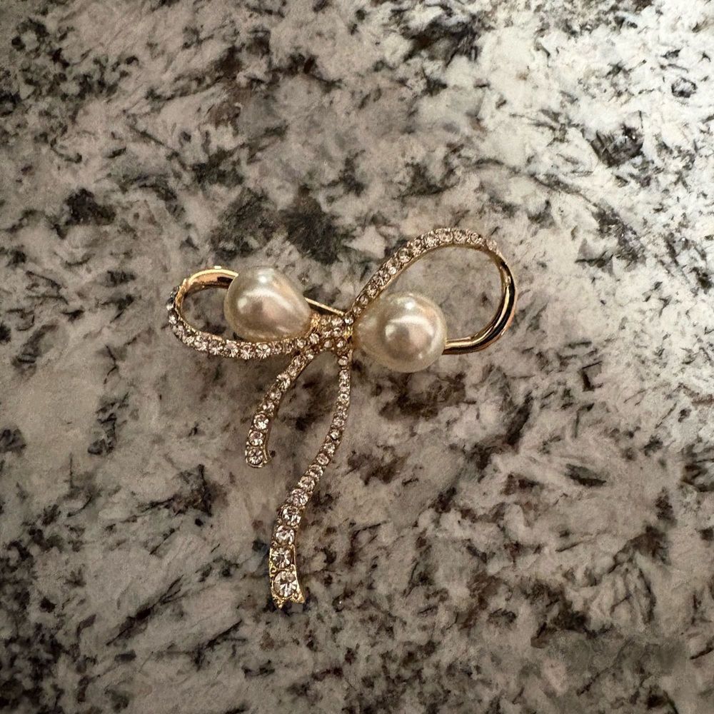 Anne Klein gold-tone pin